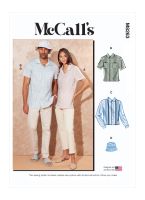 Tipar camasa unisex si palarie M 8263