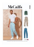 Tipar pantaloni cu buzunare mari aplicate fata/spate/ lateral M 8264