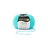 Fir de tricotat si crosetat, 100% lana merinos, grosime fir nr 3 Light, lungime 120 m, 50g, Merino Extrafine 120, Mint 00167