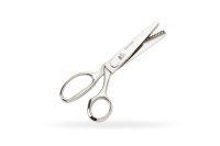 Foarfeca croitorie Zig-Zag, lungime 21,5 cm, manere inegale, din otel carbon nichelat Classica Collection Premax