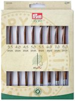 Set crosete tunisiana knit pro, de la 3.5-8 mm, lemn natural, 8 crosete + 4 fire 223810