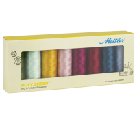 Ata de brodat POLY SHEEN KIT, 8 bucati, METTLER