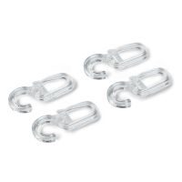 Carlige din plastic transparent pentru perdea (6 mm), 10 buc, Prym, 526400