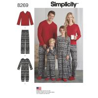 Tipar pijama copii si adulti S8269