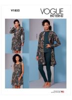 Tipar roba, top, rochie si pantalon, multi-masura Vogue V1852.A