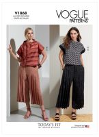 Tipar bluza si panatloni, multi-masura Vogue V1868.A
