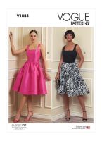 Tipar Rochie, multi-masura Vogue 1884