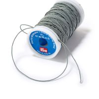 Ata elastica pentru tricotat, crosetat sau cusut, alb natural, 0,5 mm grosime, 20 m lungime, Prym, 970013