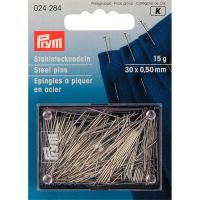 Set ace cu gamalie, super fine, 30x0.50 mm, argintii, Prym, 24284