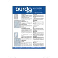 Hartie textila pentru tipare, tip grila, 5 coli (150 cm x 110 cm), Burda Style