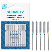 Set combinat 10 ace universale Schmetz, finete ac 70-110, pentru masina de cusut, sistem ac 130/705 H
