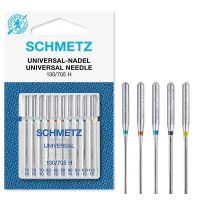 Set combinat 10 ace universale Schmetz, finete ac 70-110, pentru masina de cusut, sistem ac 130/705 H