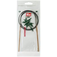 Andrele circulare, din bambus, de 2,5 mm, lungime 80 cm, Prym bamboo 221503
