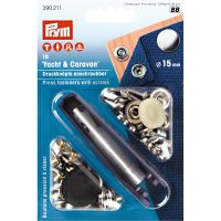 Capse de fixare metalice , diam 15mm, Prym, 390211