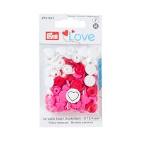 Capse plastic/30 buc/ 12.4 mm/ cod 393031, colectia Prym love