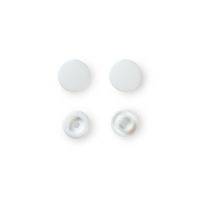 Set capse plastic (30 perechi) de 12,4 mm, culoare 01 - alb