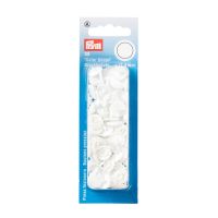 Set capse plastic (30 perechi) de 12,4 mm, culoare 01 - alb