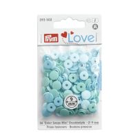 Capse plastic/36 buc/ 9 mm/ cod 393502, colectia Prym love