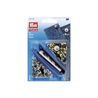 Nituri pentru buzunare, riveti de 9mm x 24buc, argintii, Prym