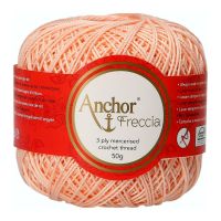 Fir de crosetat, Anchor Freccia 6, 100% bumbac, grosime fir nr 2 Fine, lungime 175 m, 50g, piersica 00006