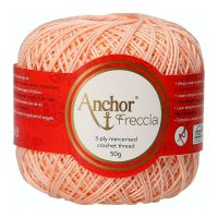 Fir de crosetat, Anchor Freccia 6, 100% bumbac, grosime fir nr 2 Fine, lungime 175 m, 50g, piersica 00006