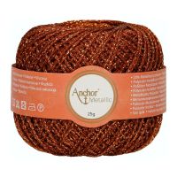 Fir metalizat, Anchor Metallic, grosime fir nr 2 Fine, lungime 100 m, 25 g, aramiu 00314