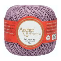 Fir de crosetat, Anchor Freccia 6, 100% bumbac, grosime fir nr 2 Fine, lungime 175 m, 50 g, lila 00870