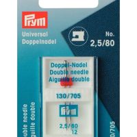 Ac dublu pt masini casnice, finete 80, distanta dintre ace 2.5mm, materiale stretch, Prym, 152916