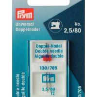 Ac dublu pt masini casnice, finete 80, distanta dintre ace 2.5mm,  materiale stretch, Prym, 152916