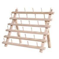Suport de lemn pentru 30 de bobine de ata mici pana la medii, dimensiune 40x32 cm, Babysnap