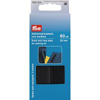 Banda adeziva, material velco negru, latime 20mm, Prym, 968556