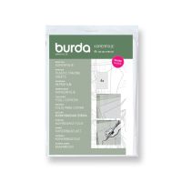 Folii tipare din plastic pentru copiere, trasare, 4 coli (122x100 cm), Burda, 1021A