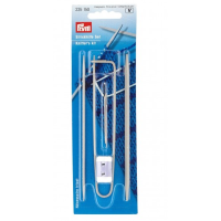 Set accesorii pentru tricotat, andrele de 2,5 si 4 mm, ace lana nr 1 si 3, numarator randuri, ac de siguranta, Prym