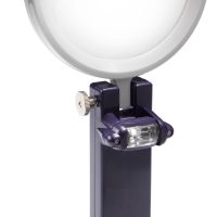 Lupa lucru manual/citit, cu led si obiectiv suplimentar de 8x, lumina rotativa de 180 grade, Prym, 610380