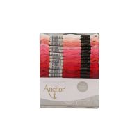Set ata Mouline Anchor, 80 jurubite multicolore cu 3 modele incluse, % fir de bumbac egiptean, Anchor