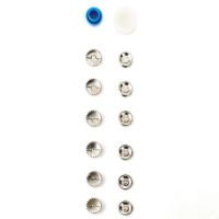 Set nasturi de imbracat din metal, cu unealta, 11 mm diametru, 6 bucati, Prym