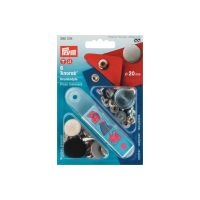 Capse metalice, Anorak pentru textile, 20 mm otel antic mat cu aplicator Prym