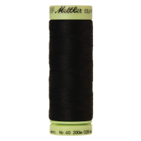 Ata de cusut, 100 % bumbac mercerizat 60, con 200 m pentru matlasare si broderie Mettler SILK-FINISH COTTON 60 culoare negru