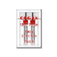 Ace Duble tricot Organ, finete 75, cu 2-5-4,0 mm distanta intre ace,  sistem ac 130/705H