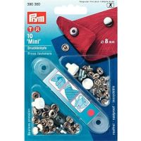 Set capse 8mm, argintii, Prym, 390360