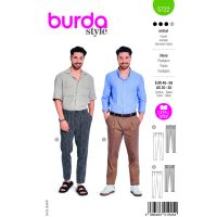 Tipar de croitorie pantalon barbati, in 2 varinte, multi-masura 46-56, Burda Style 5722