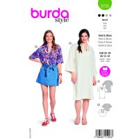 Tipar de croitorie tunica in 2 variante, multi-masura 36-48 Burda Style 5733