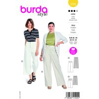 Tipar de croitorie pantalon de vara, in 2 variante, multi-masura 36-48, Burda Style 5735