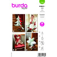 Tipar decoratiuni de craciun - brad, coroana, ursulet si perna in forma de stea