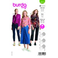 Tipar bluza eleganta cu funda la guler si maneci lungi, pentru femei