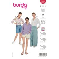 Tipar bluza, in 3 variante, multi-masura 34-48, Burda Style 5887