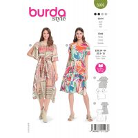 Tipar rochie, in 2 variante, multi-masura 34-44, Burda Style 5903