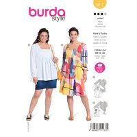 Tipar rochie&tunica, in 2 variante, multi-masura 34-54, Burda Style 5917