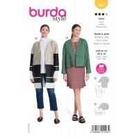 Tipar jacheta&palton, in 2 variante, multi-masura 34-44, Burda Style 5931