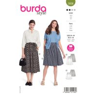 Tipar fusta, in 2 variante, multi-masura 34-44, Burda Style 5938